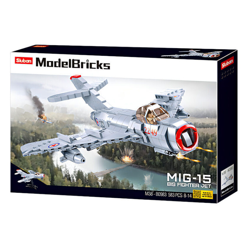 Sluban Model Bricks Proudový stíhací letoun MiG-15